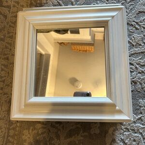 Living Spaces White Square Wall Mirrors 6